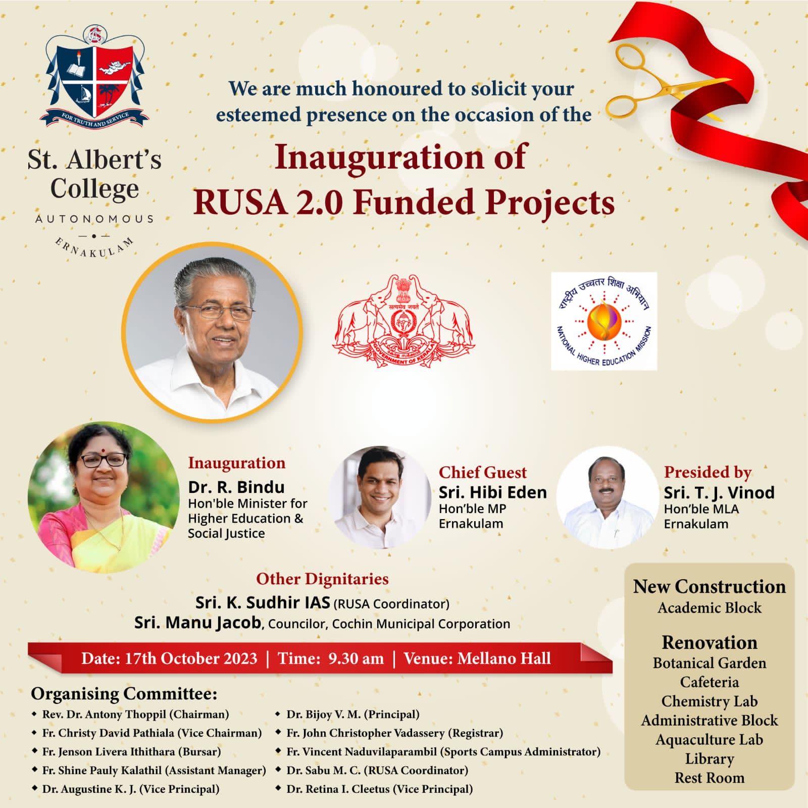 Inauguration of RUSA 2.0 Funded Projects
