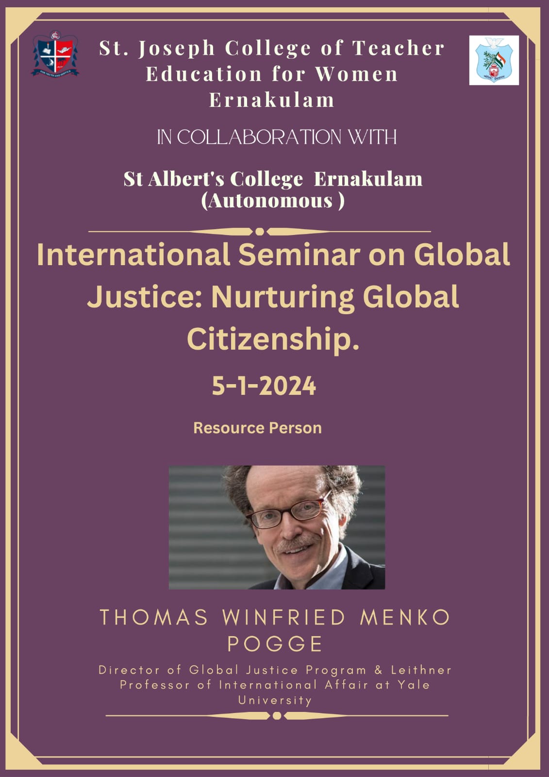 International Seminar on Global Justice: Nurturing Global Citizenship.