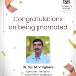Congratulation Dr. Siju M Varghese